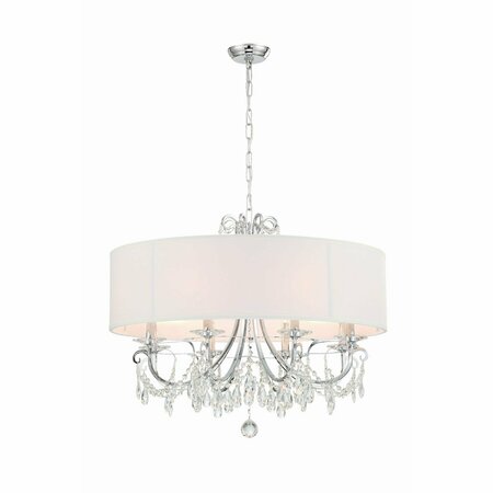 CRYSTORAMA Othello 8 Light Polished Chrome Chandelier 6628-CH-CL-MWP